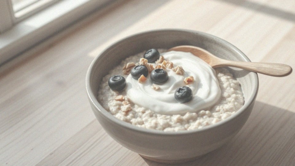 W jaki sposób jogurt naturalny może być podawany z owsianką?