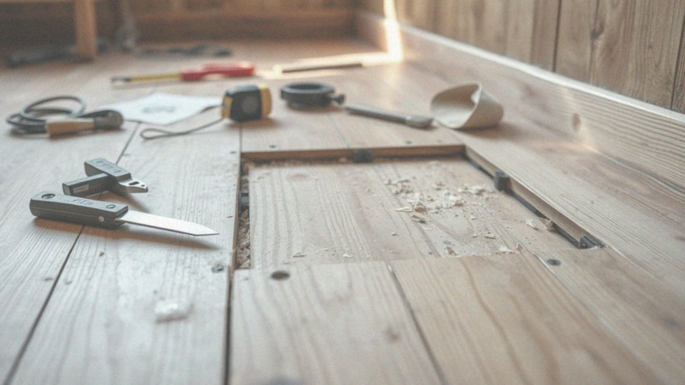 Jakie są etapy wymiany pojedynczego panelu podłogowego?